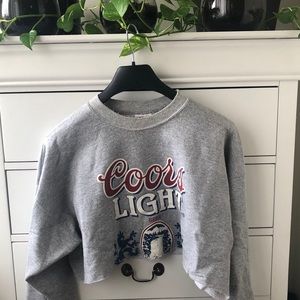Coors Light Cropped Sweater